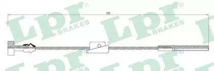 Трос, стояночная тормозная система LPR купить