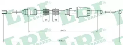Трос, управление сцеплением LPR купить