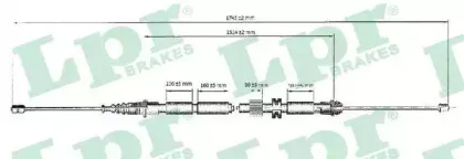 Трос, стояночная тормозная система LPR купить