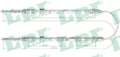Трос, стояночная тормозная система LPR купить