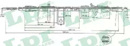 Трос, стояночная тормозная система LPR купить
