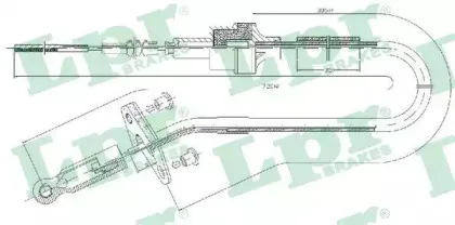 Трос, управление сцеплением LPR купить