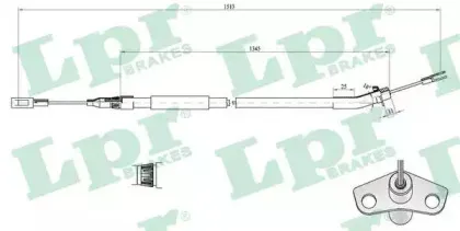 Трос, стояночная тормозная система LPR купить