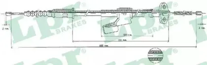 Трос, стояночная тормозная система LPR купить