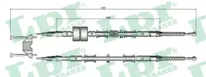 Трос ручного гальма LPR купить