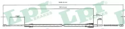 C0812B  LPR - Трос ручного гальма LPR купить