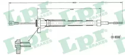 Трос, стояночная тормозная система LPR купить