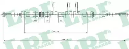 Трос, стояночная тормозная система LPR купить