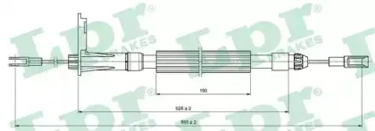 Трос, стояночная тормозная система LPR купить