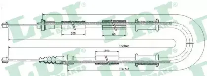 Трос, стояночная тормозная система LPR купить