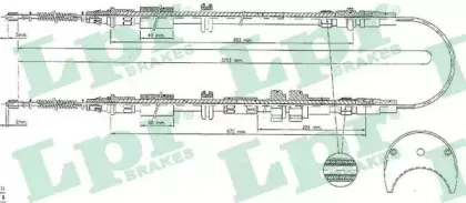 Трос, стояночная тормозная система LPR купить