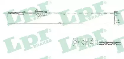 Трос, стояночная тормозная система LPR купить