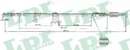 Трос, стояночная тормозная система LPR купить