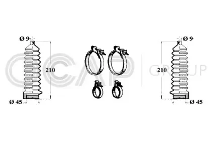 Комплект пылника, рулевое управление OCAP купить