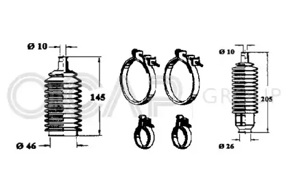 Комплект пылника, рулевое управление OCAP купить