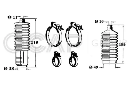 Комплект пылника, рулевое управление OCAP купить