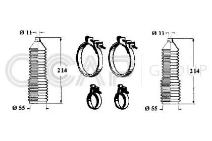 Комплект пылника, рулевое управление OCAP купить