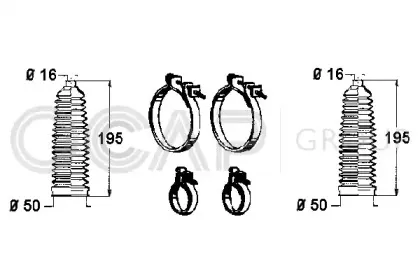 Комплект пылника, рулевое управление OCAP купить