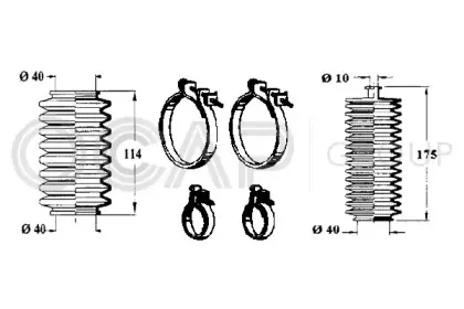 Комплект пылника, рулевое управление OCAP купить