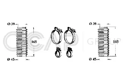 Комплект пылника, рулевое управление OCAP купить