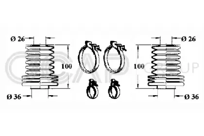 Комплект пылника, рулевое управление OCAP купить