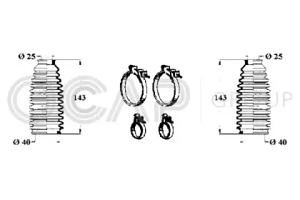 Комплект пылника, рулевое управление OCAP купить
