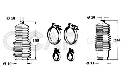 Комплект пылника, рулевое управление OCAP купить
