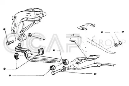 Комлектующее руля, подвеска колеса OCAP купить