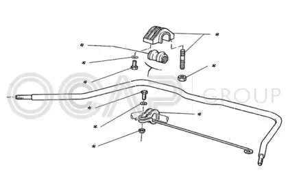 Ремкомплект, соединительная тяга стабилизатора OCAP купить