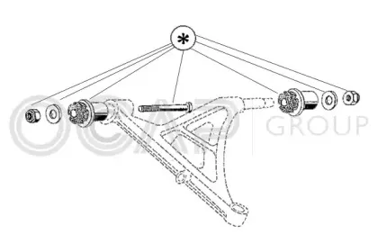 Комлектующее руля, подвеска колеса OCAP купить