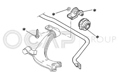 Ремкомплект, соединительная тяга стабилизатора OCAP купить