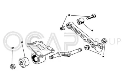 Комлектующее руля, подвеска колеса OCAP купить