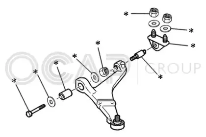 Комлектующее руля, подвеска колеса OCAP купить