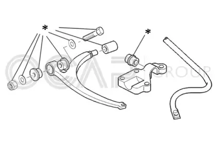 Комлектующее руля, подвеска колеса OCAP купить