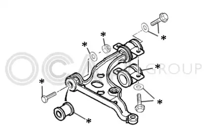 Комлектующее руля, подвеска колеса OCAP купить