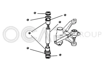 Комлектующее руля, подвеска колеса OCAP купить