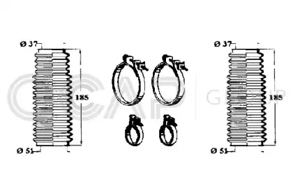 Комплект пылника, рулевое управление OCAP купить