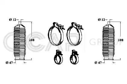Комплект пылника, рулевое управление OCAP купить