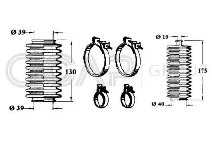 Комплект пылника, рулевое управление OCAP купить