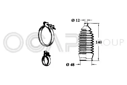 Комплект пылника, рулевое управление OCAP купить