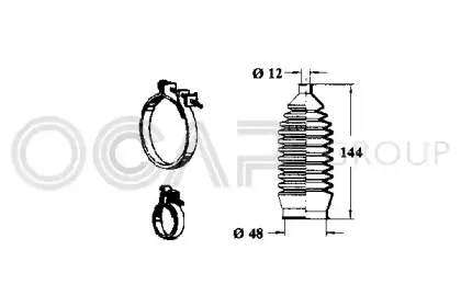 Комплект пылника, рулевое управление OCAP купить