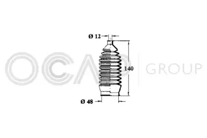Пыльник, рулевое управление OCAP купить