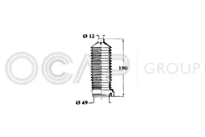 Пыльник, рулевое управление OCAP купить