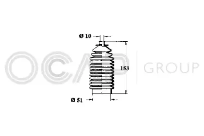 Пыльник, рулевое управление OCAP купить