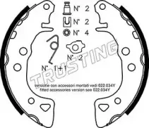 Комплект тормозных колодок TRUSTING купить