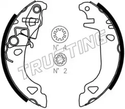 Комплект тормозных колодок TRUSTING купить