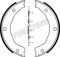 Комплект тормозных колодок, стояночная тормозная система TRUSTING купить