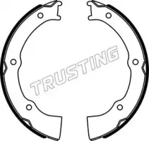 Комплект тормозных колодок, стояночная тормозная система TRUSTING купить