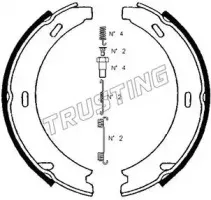 Комплект тормозных колодок, стояночная тормозная система TRUSTING купить