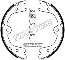Комплект тормозных колодок, стояночная тормозная система TRUSTING купить
